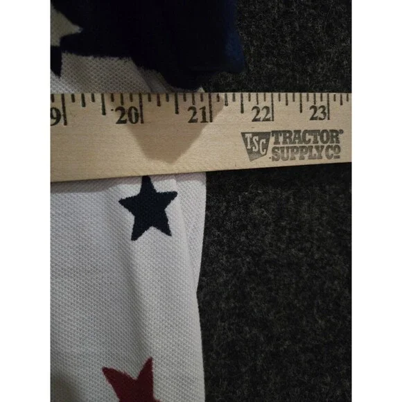 Polo Ralph Lauren USA Flag Polo Mens Medium Classic Fit Colorblock Americana Nwt